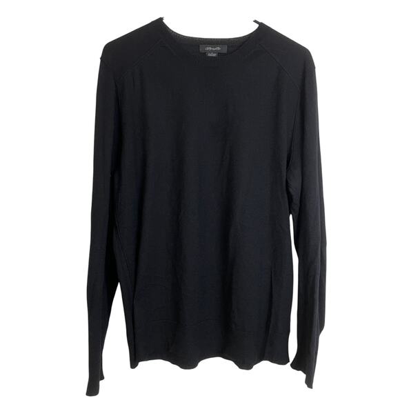 Christopher Fischer Cashmere Sweater Mens Medium Black Pullover Knit Lightweight - Picture 1 of 8